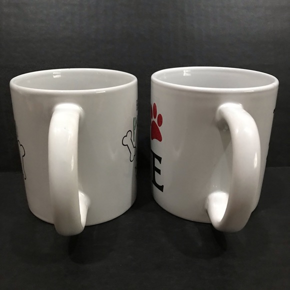 Dog Lover Coffee Tea Mugs Lot of 2 Ceramic 12oz - Picture 9 of 12
